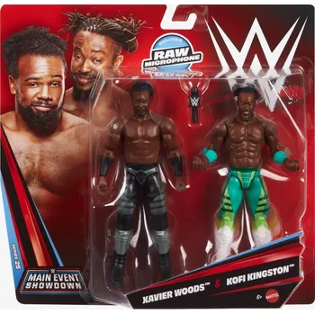 Figurky WWE Main Event Showdown Pack Xavier Woods a Kofi Kingston