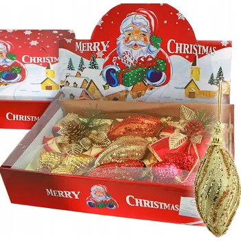 Vánoční dekorace Vánoční Baňky - 5 ks