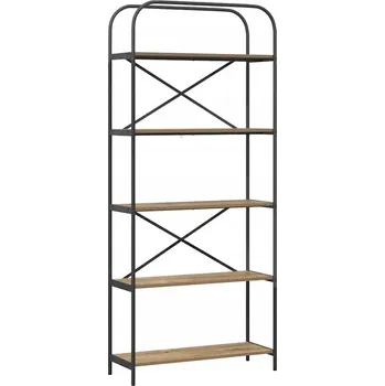 Knihovna Police dřevotřísková VidaXL 80 x 30 cm dub artisan