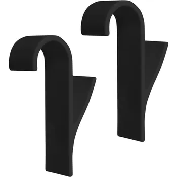 Držák na ručník 2x ČERNÝ HÁČEK NA RUČNÍKY DO KOUPELNY NA RADIÁTOR