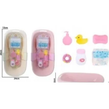 Vanička na koupání pro panenku s příslušenstvím 24 x 4