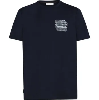 Pánské tričko Pánské triko Icebreaker Men Merino 150 Tech Lite SS Tee Evolving Layers Velikost: M / Barva: tmavě modrá