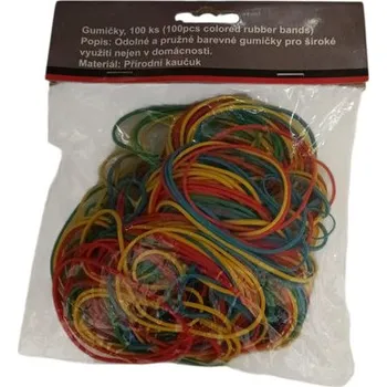 LEVNO Pružné barevné gumičky 100ks Nové