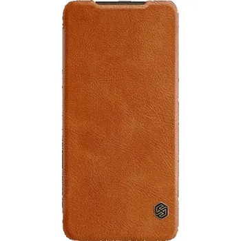 Pouzdro na mobilní telefon Flipové pouzdro Nillkin pro Apple iPhone 12 Pro Max, hnědé