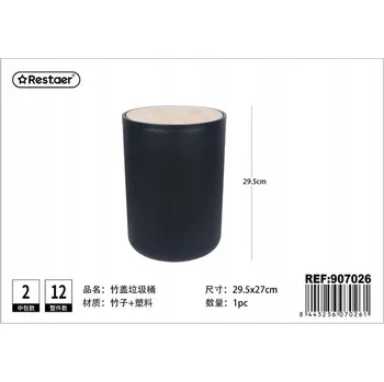 Odpadkový koš Elegantní odpadkový koš s Bambusovým Víkem