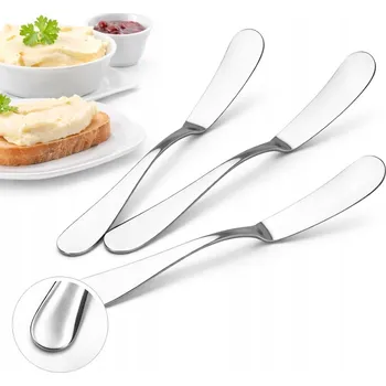 Kuchyňský nůž NŮŽ NA MÁSLO OCELOVÝ 16,5 CM SADA 3 KUSŮ