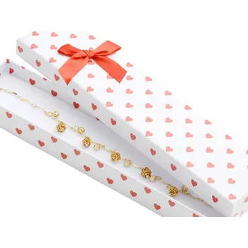 Dárková krabička Zlatnictví Helios Krabička na šperky srdce s mašlí