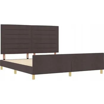 Postel Rám postele minimalistický, tmavě hnědý, 207 x 186 x 128 cm