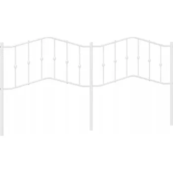 Kovové čelo , bílé, 200 cm
