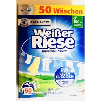 Prací prášek Univerzální prací prášek Weisser Riese na 50 praní DE