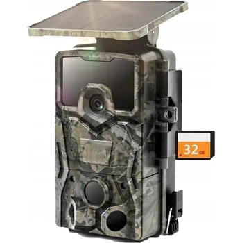 IP kamera SOLÁRNÍ FOTOPAST / LOVEČNÁ KAMERA OTOČNÁ 48MPX 4K + 32GB