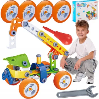 ostatní stavebnice STAVEBNÍ BLOKY STAVEBNICE PRO ŠROUBOVÁNÍ 98 DÍLŮ