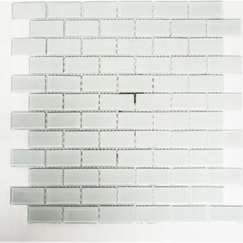 Obklad Skleněná mozaika WzorcowniaStudio 32,2 x 31 cm bílá