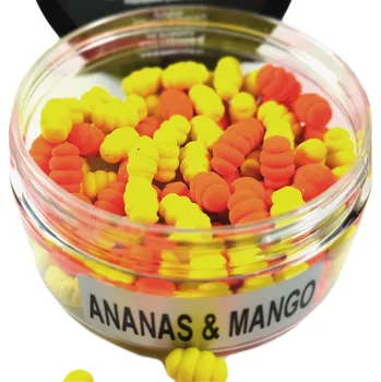 Boilies Adder Carp WAFTERS nástrahy na háček pro method feeder LARVA VBG Ananas & Mango 8/10mm