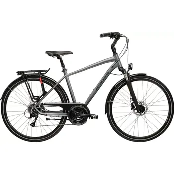Městské kolo KROSS TRANS 4.0 Lady pneu 28", model 2026, barva šedá/černá/matný