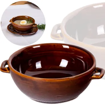 KAMENINOVÁ MISKA NA POLÉVKU KOKILKA VÝVAROVÁ MISKA MISKA NÁDOBA 500 ML