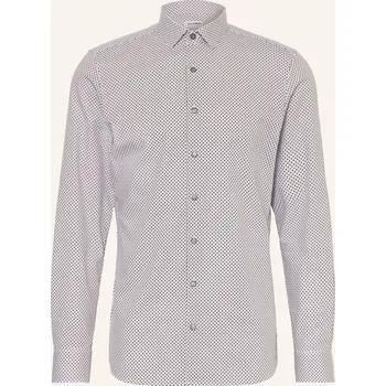 Pánská košile Olymp Pánská Košile Level Five Body Fit, béžová / tmavě...