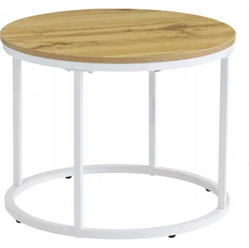 Konferenční stolek Konferenční stolek AGTRADE kulatý 50 x 50 x 47 cm dub