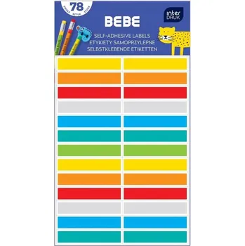 Speciální papír Samolepicí štítky na popisování předmětů 78 ks BEBE Interdruk