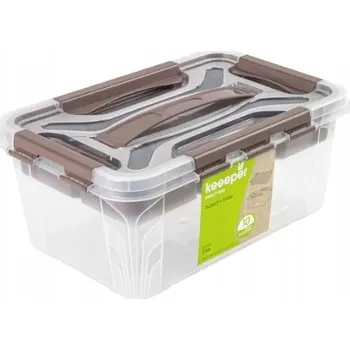 Úložný box Úložný box 10l Hubert šedohnědý Keeeper