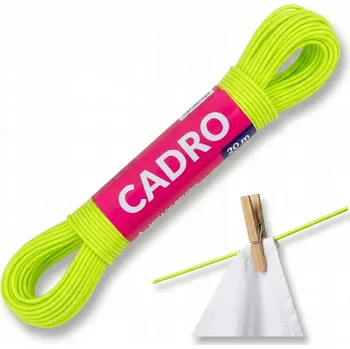 Sušák na prádlo Šňůra na prádlo 20 m, zelenomodrá, pevná šňůra na prádlo a oblečení