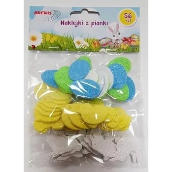 samolepka Pěnové Samolepky Brewis, 56 ks