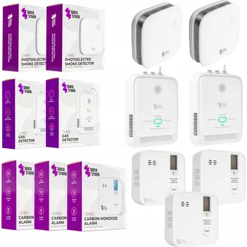 Bezpečnostní detektor Drátový detektor metanu s alarmem Spacetronik, certifikovaný detektor plynu