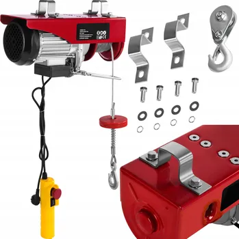 lanový naviják Elektrický naviják Kraft&Dele 500 kg, 12 m, 1000 W