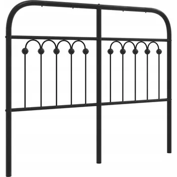 Kovové čelo , černé, 120 cm