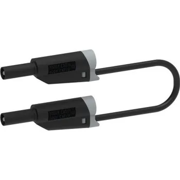 Měřicí kabel Electro PJP Zkušební vodič, Černá 36A, délka kabelů: 50 cm, 1000 V, Polyvinylchlorid, úroveň kategorie: CAT 0, CAT II