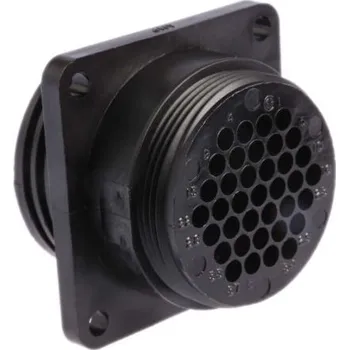 Elektrický konektor Kulatý konektor, počet kontaktů: 37, Panel, velikost: Standard TE Connectivity, pohlaví kontaktu: Vnější, orientace