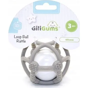 Silikonový Míč Kousátko s Chrastítkem