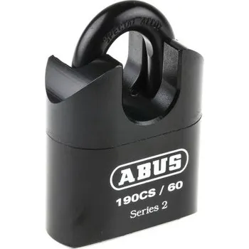 Visací zámek Visací zámek pro silné zatížení, Ocel Vnitřní, venkovní 11mm třmen, Černá