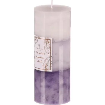 Svíčka Aromatická svíčka 367g - citrónová tráva, parafín, zelená, 54h hoření Barva: Fialová