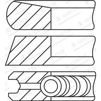 Auto-moto Sada pístních kroužků GOETZE ENGINE 08-435200-00