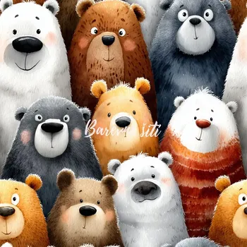 Úplet, Méďové roztomilouši (E) (Top kvalitní úplet Bella digitisk)