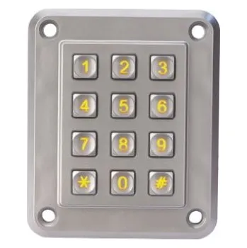 Klávesnice Klávesnice odolná proti poškození IP67 12klávesová osvětlená
