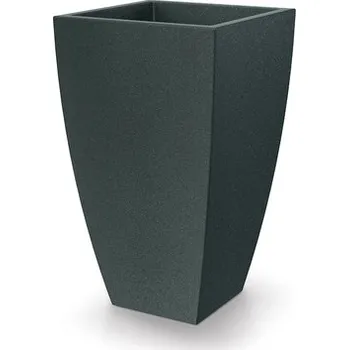 Květináč MOODA SQUARE 40 cm - barva: černý granit