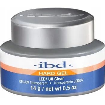 Lak na nehty IBD Hard Builder Gel LED/UV stavební gel Clear 14g