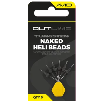 Avid Carp Zarážky Outline Tungsten Naked Heli Beads