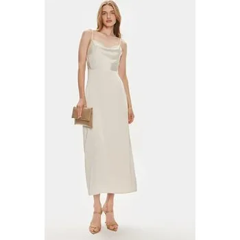 Dámské šaty Vila Koktejlové šaty Ravenna 14085601 Béžová Regular Fit 38