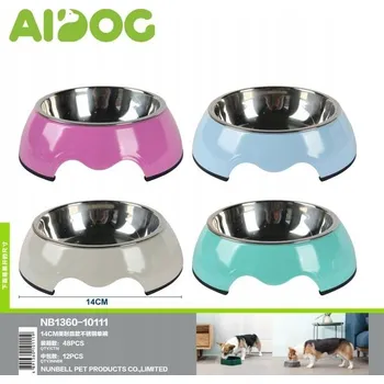 Miska pro psa Miska pro psa 14 CM | Nerezová ocel | Barevné podstavce