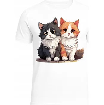 Dívčí tričko Dětské tričko ke Dni koček do školy a školky - Super vzor 128-134