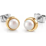 Boccia Titanium Pozlacené titanové náušnice s perlou 0594-02 + 2 měsíce na vrácení zboží