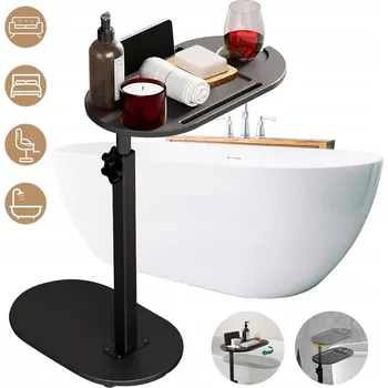 Konferenční stolek KONFERENČNÍ STOLEK BOČNÍ NOČNÍ POMOCNÝ LOFT DO LOŽNICE NA NOTEBOOK ČERNÝ