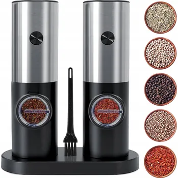 Kuchyňský mlýnek Elektrický mlýnek Bedee Mlýnek na pepř 1,25 W černý