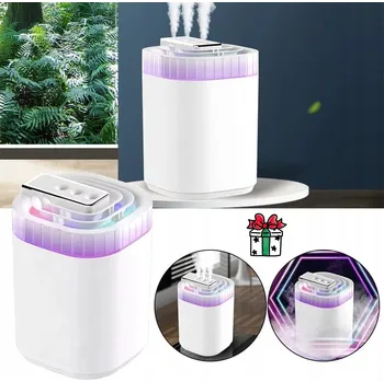 Zvlhčovač vzduchu DIFUZÉR VŮNĚ 3L ZVLHČOVAČ VZDUCHU S NOČNÍ LAMPOU A AROMATERAPIÍ