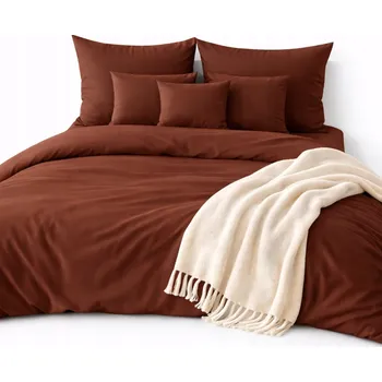 Povlečení Povlečení 160x200 + 2 povlaky Komplet na zip – hnědá barva