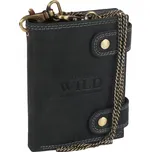 Always Wild peněženka z pravé kůže černá - muž