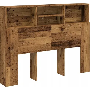 Čelo postele s úložným prostorem old wood 140 x 19 x 103,5 cm
